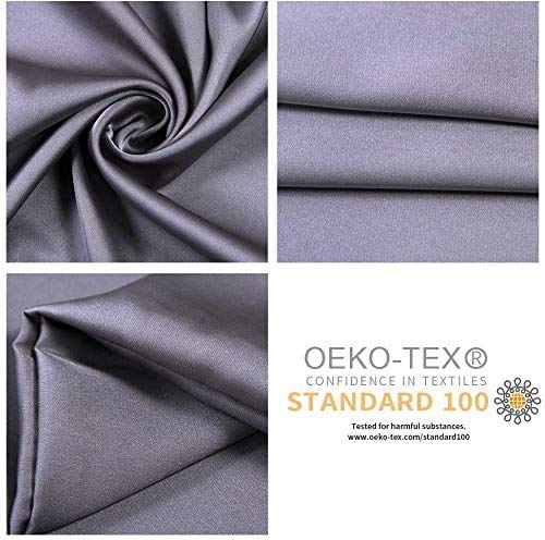 Jocoku 100% Mulberry Silk Pillowcases Set of 2 for Hair and Skin and Super Soft and Breathable Standard Size Nature Silk Pillowcases (Standard  Gray) - Image 3